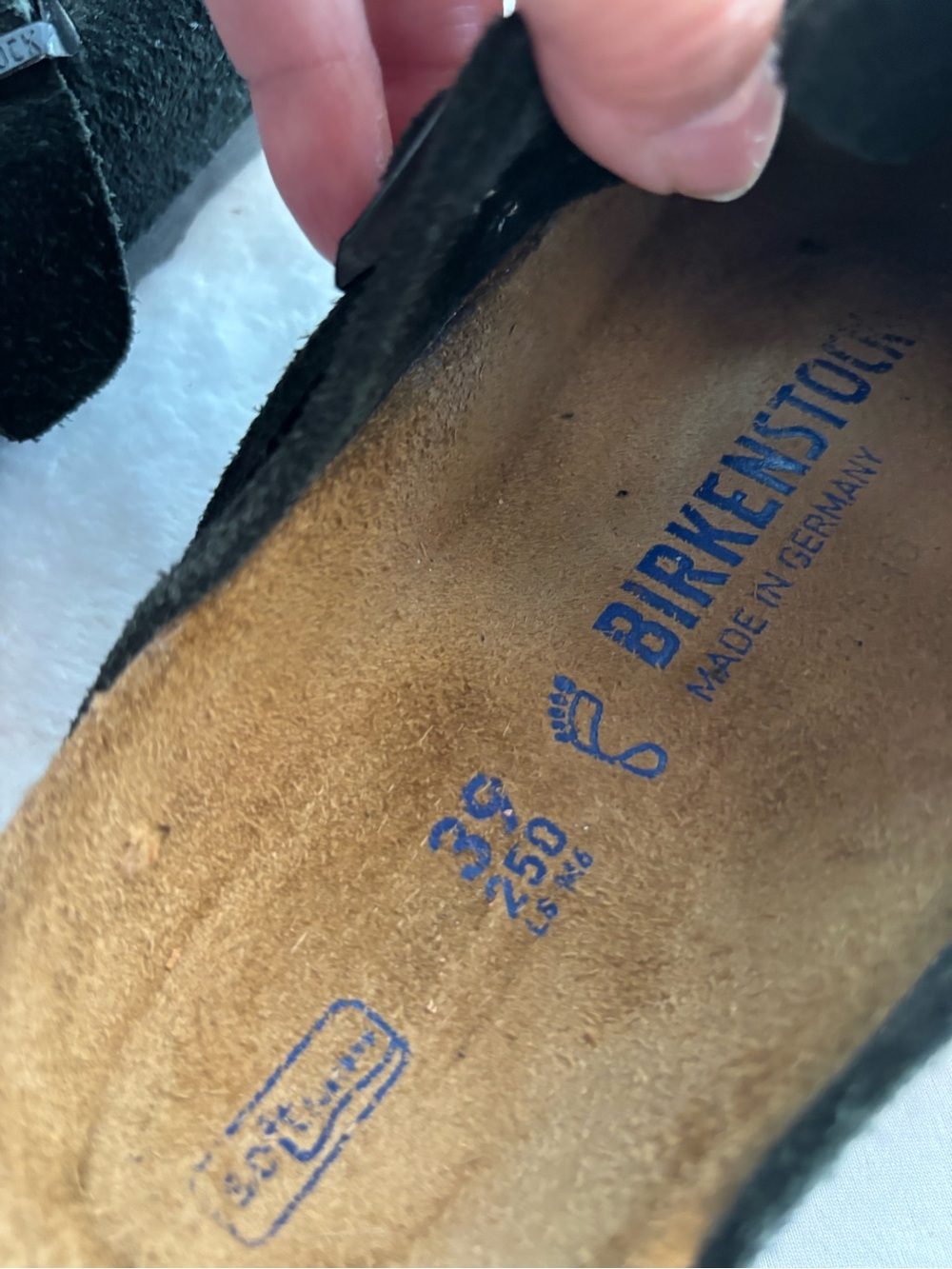 Birkenstock Boston Suede Clogs Black Size 39 / 8W 6M - Picture 5 of 16